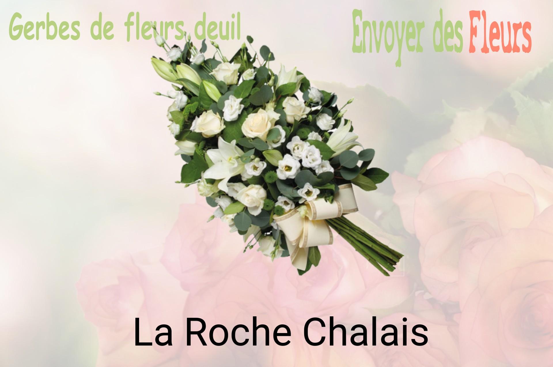 Gerbe de fleurs de deuil livrée à La Roche-Chalais